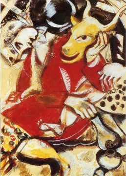 contemporain Tableau Peinture - À ma fiancée contemporain Marc Chagall
